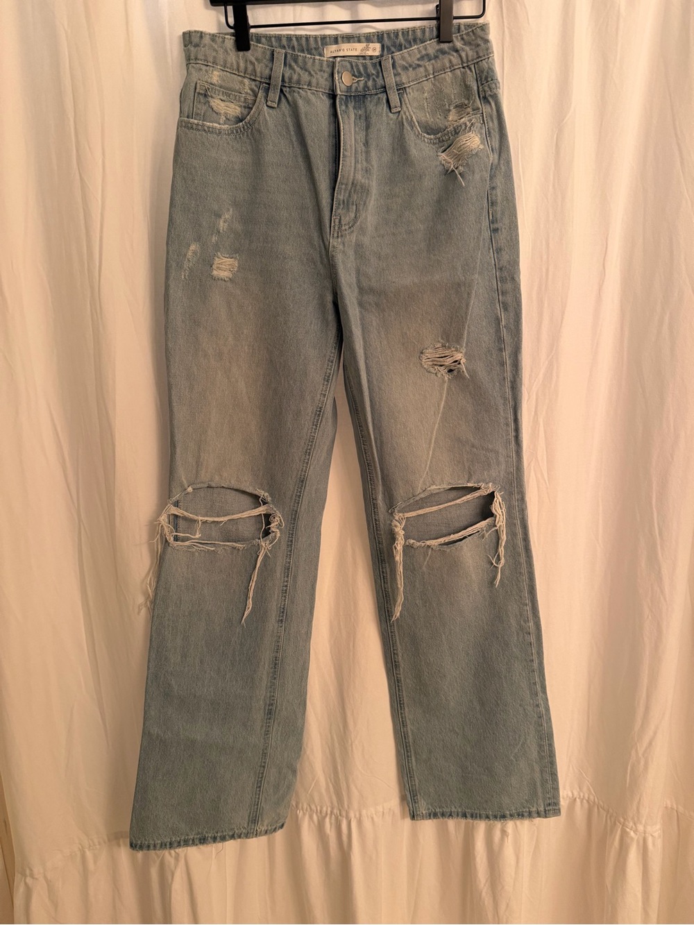 Altar'd State Light Blue Distressed Jeans